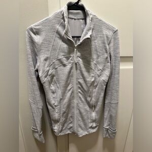 lululemon jacket white/grey size 6